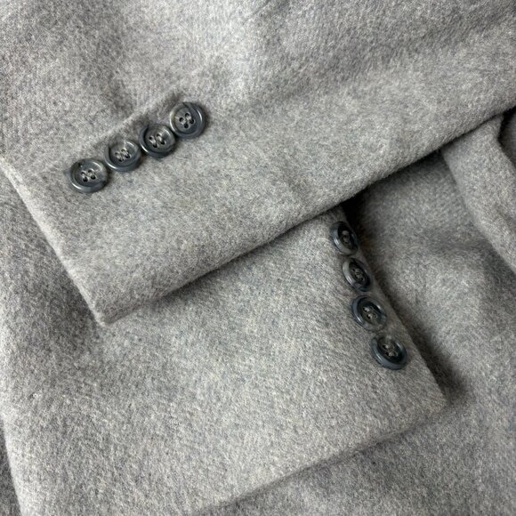 Vintage Lacrosse Mens Camel Hair Gray Blazer 42L Made In USA Lined Flaws - Picture 9 of 12